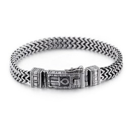 Hip-Hop Smykker Dobbeltkæde Armbånd Elegante Titaniumtilbehør Til Mænd