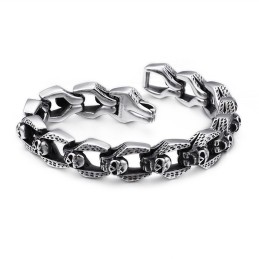 Chic Wind Skull Armbånd Tide Herre Titanium Armbånd