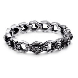 Chic Wind Skull Armbånd Tide Herre Titanium Armbånd