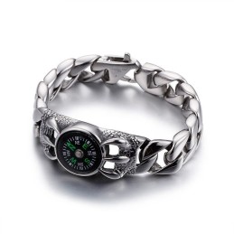 Herre Retro Moderigtigt Kompas Udendørs Armbånd