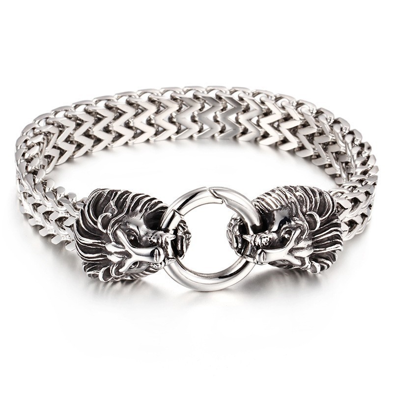 Løvehovedarmbånd Til Mænd, Seje Armbånd