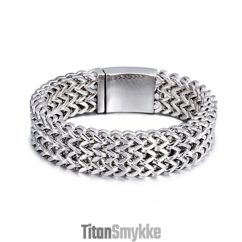Mode Tre Rækker Titanium Armbånd Til Mænd Mode Tre Rækker Titanium Armbånd Til Mænd