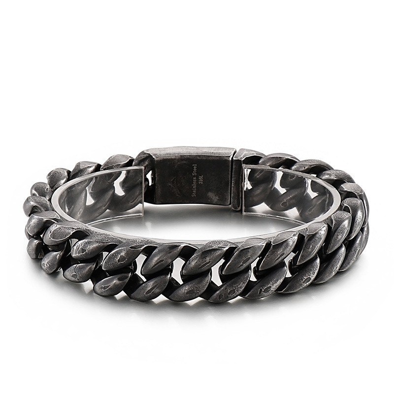 Cool Vakuumbelagt 18 Karat Titanium Herrearmbånd