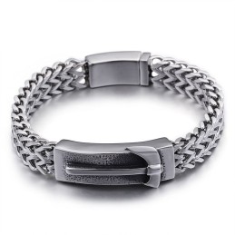 Shake The Same Axe Bent Titanium Herrearmbånd
