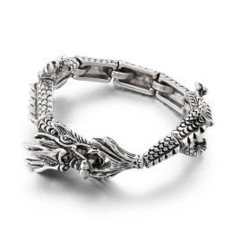 Cool Chic Stjernetegn Drage Titanium Armbånd Til Mænd