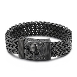 Hip-Hop Kranie Titanium Armbånd Til Mænd