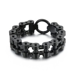 Rock Hip Hop Hollow Cross Titanium Cykelarmbånd Til Herrer