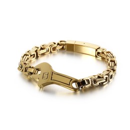 Cool Wrench Back Type Buet Plade Herre Titanium Armbånd