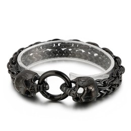 Cool Fashion Chic Style Skull Titanium Herrearmbånd Tilbehør