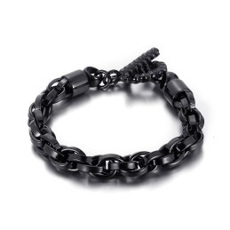 Cool Fashion Titanium Armbånd Med Skull Buckle Til Herrer