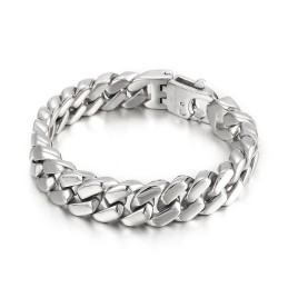 Hip Hop Herre Titanium Armbånd