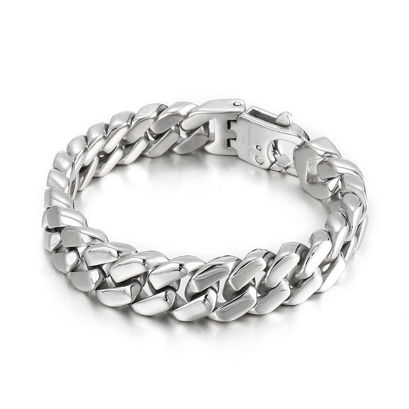 Hip Hop Herre Titanium Armbånd