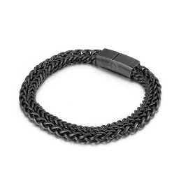 Cool Chic Herrearmbånd Med Dobbelt Lag I Titanium