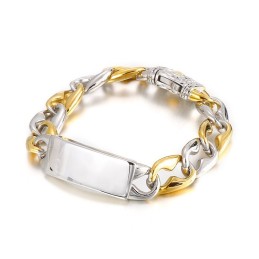 Cool Hip Hop Rock Mode Titanium Armbånd Til Herrer