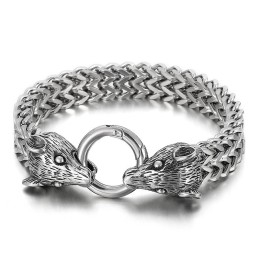 Zodiac Fashion Stålfarvet Titaniumarmbånd Til Mænd