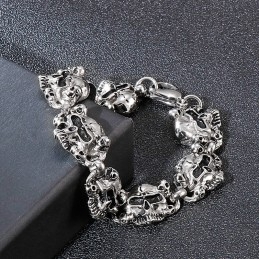 Populært Mode Kraniehoved Spøgelseshoved Herre Titanium Armbånd