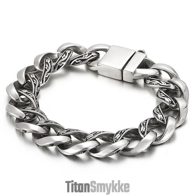 Cool Chic Titanium Armbånd Til Mænd
