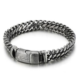 Seje, Enkle Mesh Titaniumsnap-Armbåndstilbehør Til Mænd