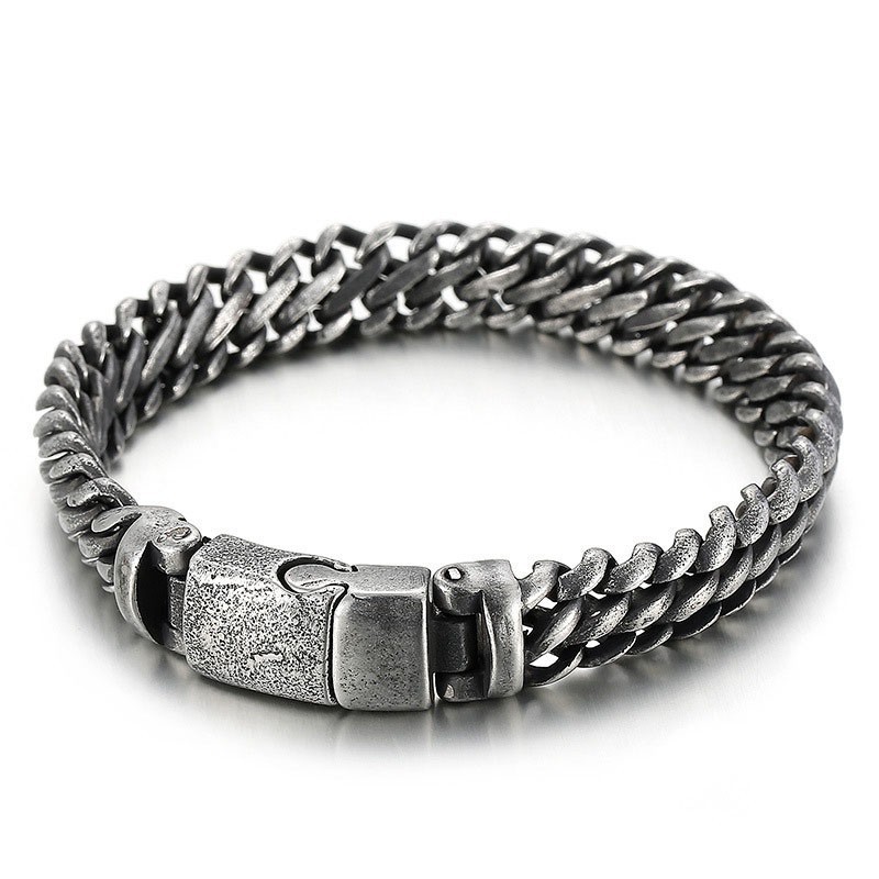Seje, Enkle Mesh Titaniumsnap-Armbåndstilbehør Til Mænd Seje, Enkle Mesh Titaniumsnap-Armbåndstilbehør Til Mænd