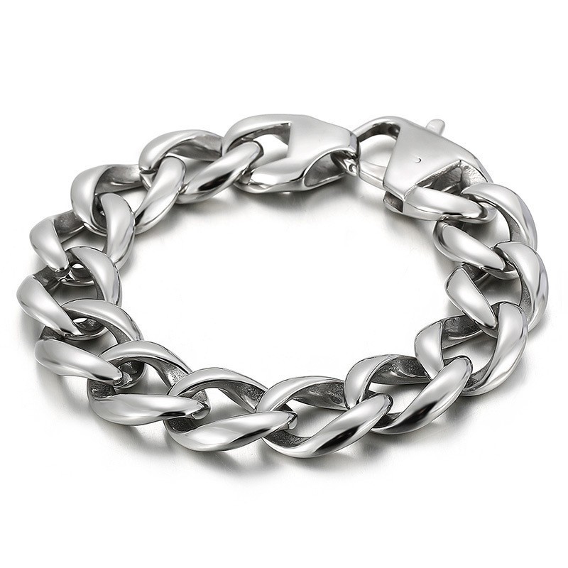 Cool Herrearmbånd I Hiphop-Stil Med Titanium
