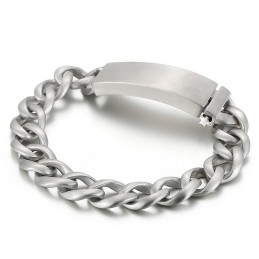 Street Cool Herrearmbånd I Titanium Med Sandfinish