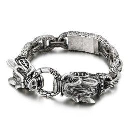 Chic Style Armbånd Titanium Vildsvin Armbånd Til Mænd