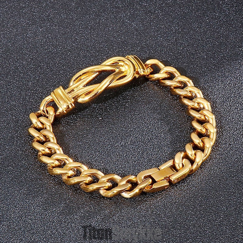 Knyttet Titanium Herrearmbånd Armbånd