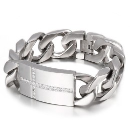 Tide Herremode Titanium Korsarmbånd