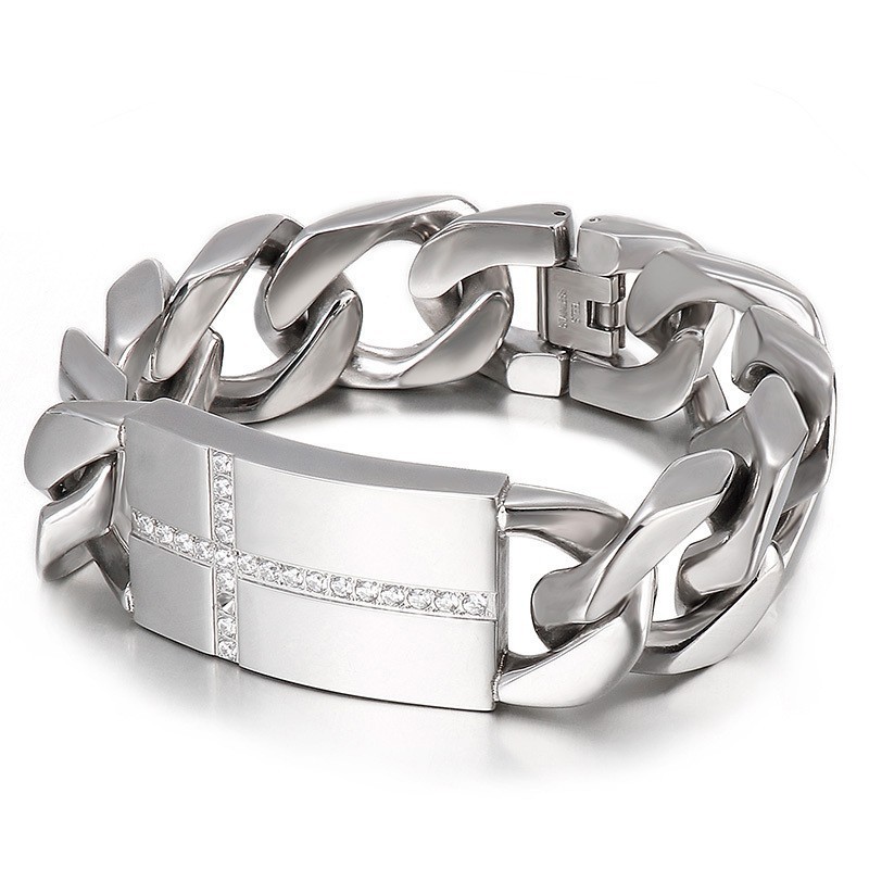 Tide Herremode Titanium Korsarmbånd