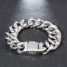 Fede Herresmykker Moderigtige Titanium Blanke Armbånd