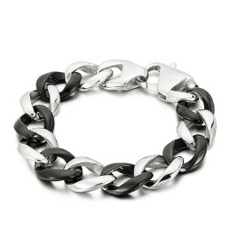 Sort Titanium Armbånd Til Mænd