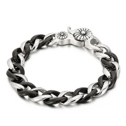 Sort Titanium Armbånd Til Mænd