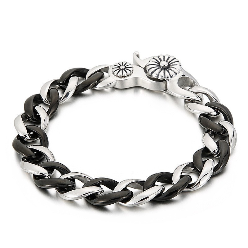 Sort Titanium Armbånd Til Mænd