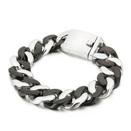 Sort Titanium Armbånd Til Mænd