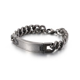 Fashion Bend Herrearmbånd I Titanium