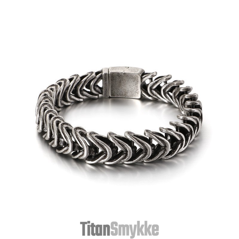 Herrearmbånd Med Cool Design, Elegant Titaniumarmbånd