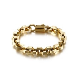 Elegant Geometrisk Titanarmbånd Til Mænd