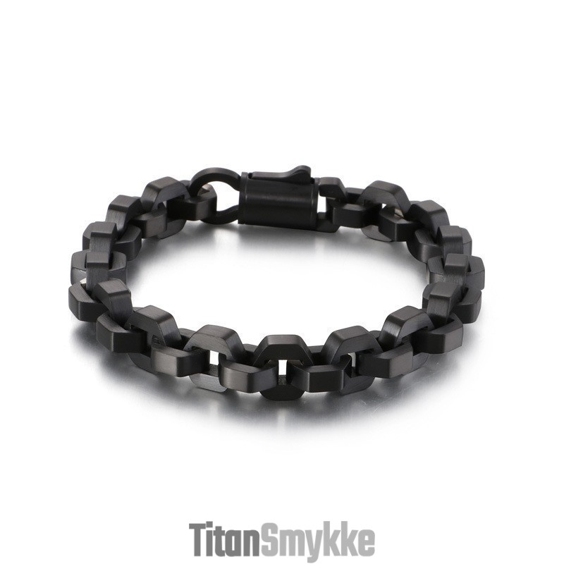 Elegant Geometrisk Titanarmbånd Til Mænd