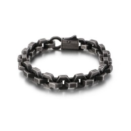 Geometrisk Titanium Armbånd Til Mænd
