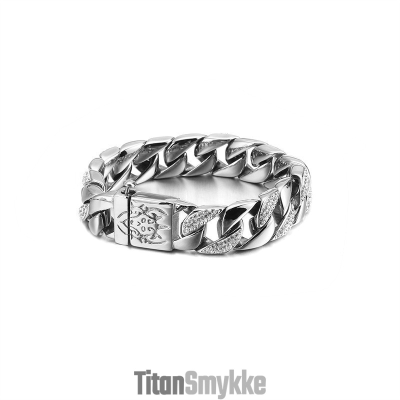 Moderigtigt Diamant-Coolt Herrearmbånd
