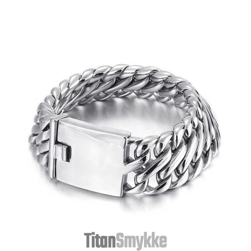 Hip Hop Rock Mode Cool Titanium Armbånd Til Herrer