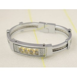 Herre Titanium Diamant Armbånd