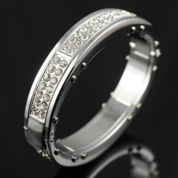 Herre Titanium Diamant Armbånd
