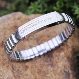 Herre Titanium Diamant Armbånd