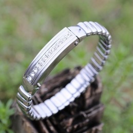 Herre Titanium Diamant Armbånd