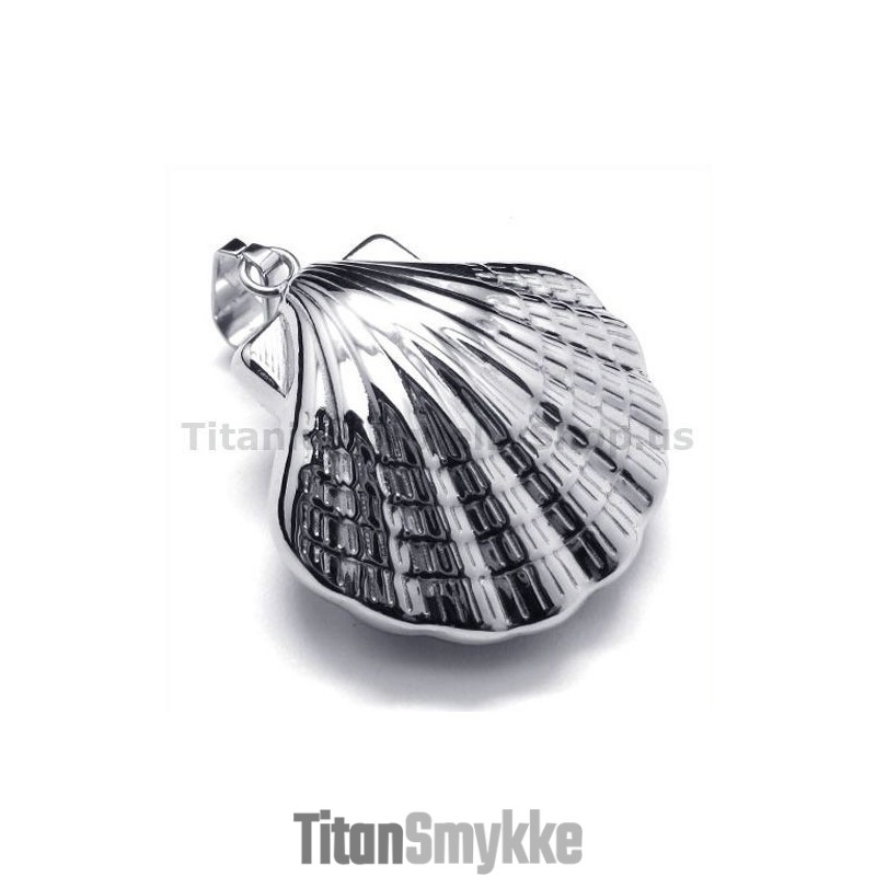 Shell Design Titanium Vedhæng - Gratis Kæde