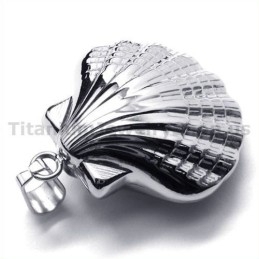 Shell Design Titanium Vedhæng - Gratis Kæde