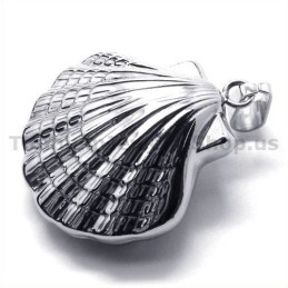 Shell Design Titanium Vedhæng - Gratis Kæde
