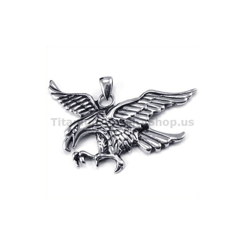 Titanium Eagle Vedhæng - Fri Kæde