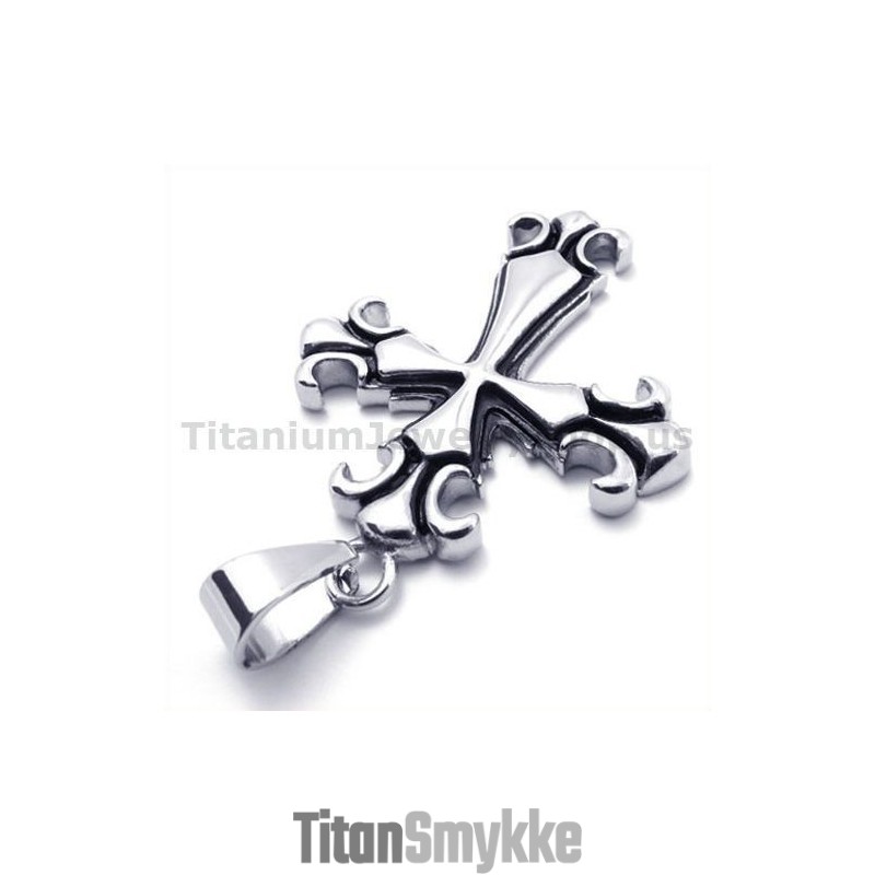 Vintage Kors Titanium Vedhæng - Gratis Kæde Vintage Kors Titanium Vedhæng - Gratis Kæde
